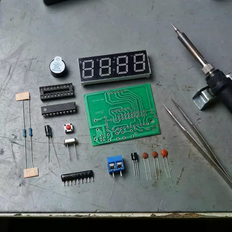 DIY Digital LED Clock Kit 4 Di - Diy Electronics Workshop reseña y precio