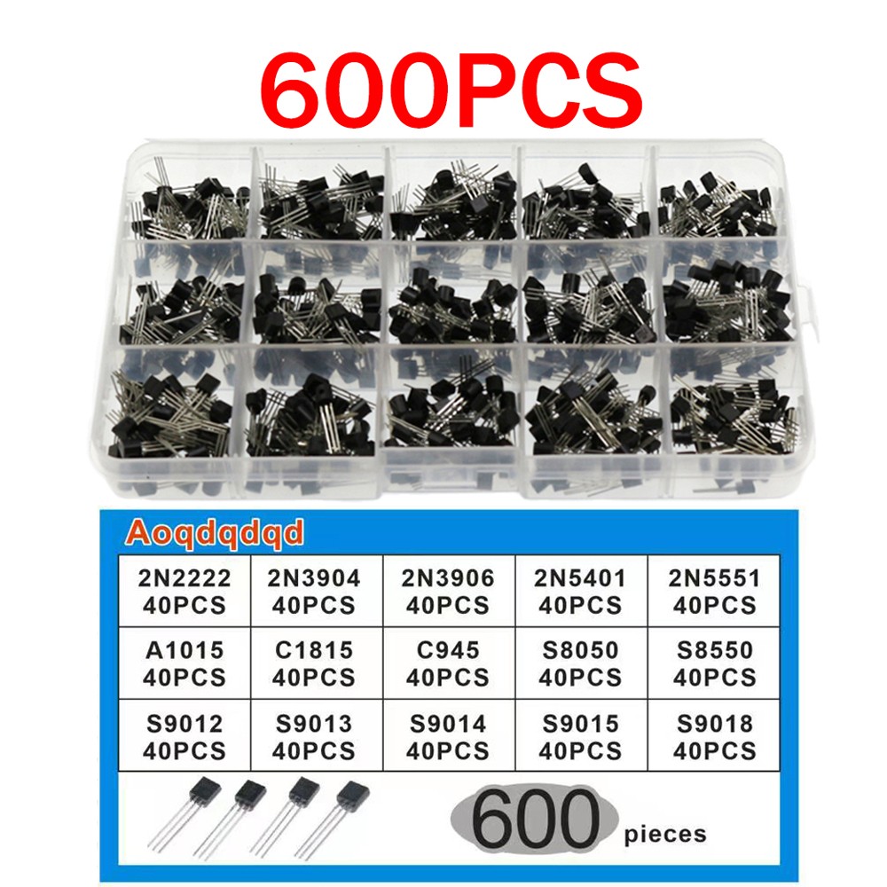 600pcs Transistor Kit A1015 C1 - Mosfet Transistor Set reseña y precio