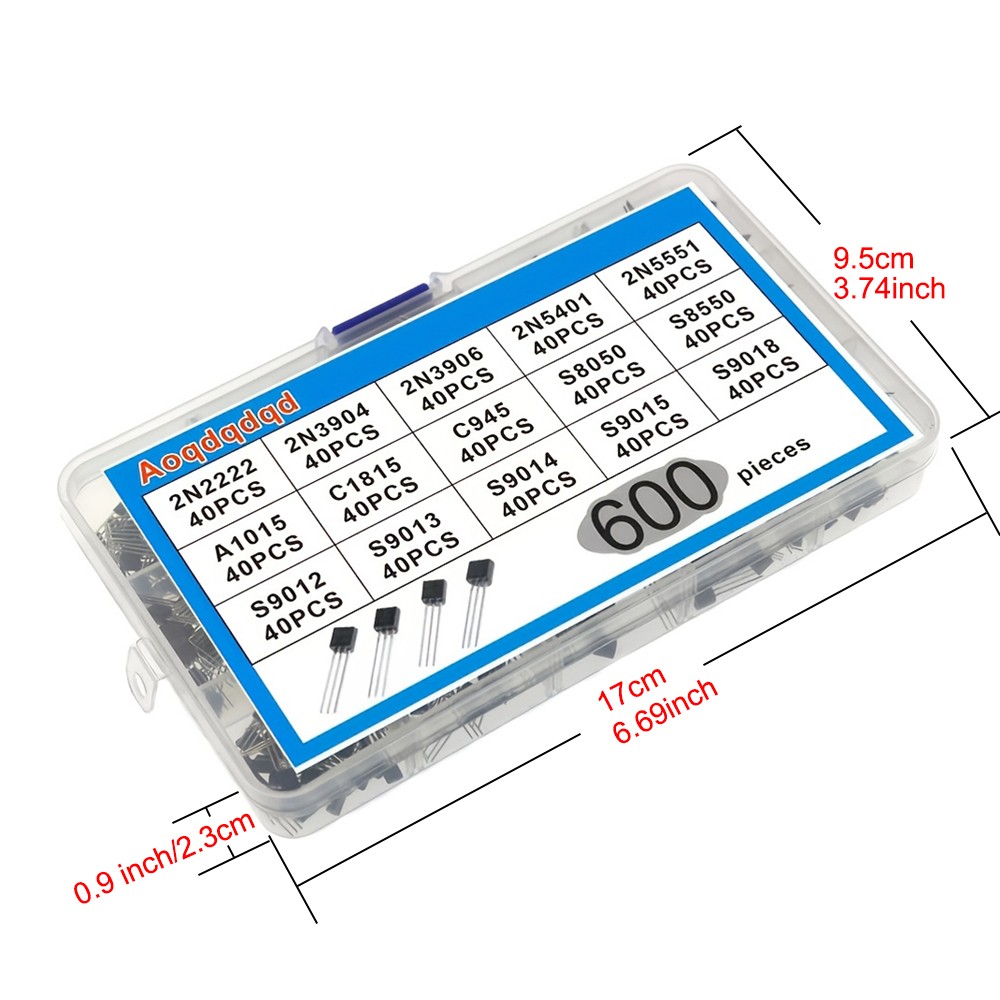 600pcs Transistor Kit A1015 C1 - Mosfet Transistor Set reseña y precio