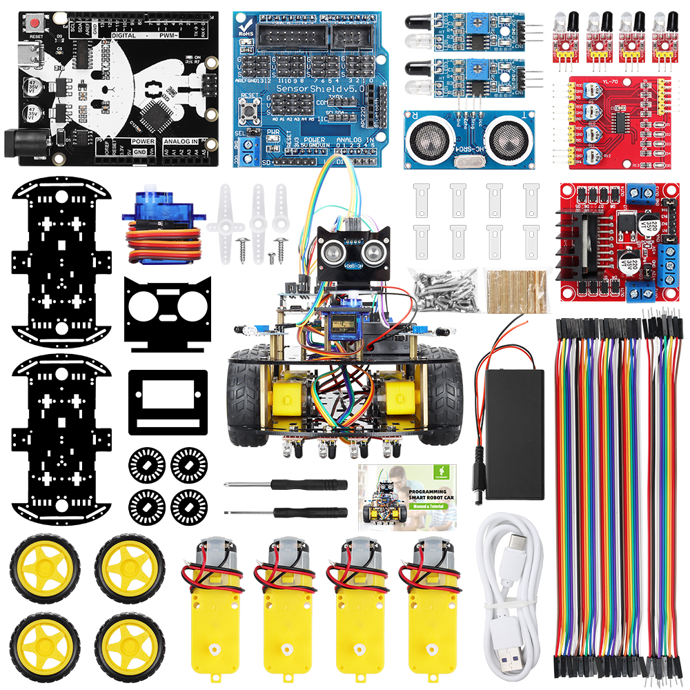 DIY Programmable Smart Robot C - Diy Robot Electronics Kit reseña y precio