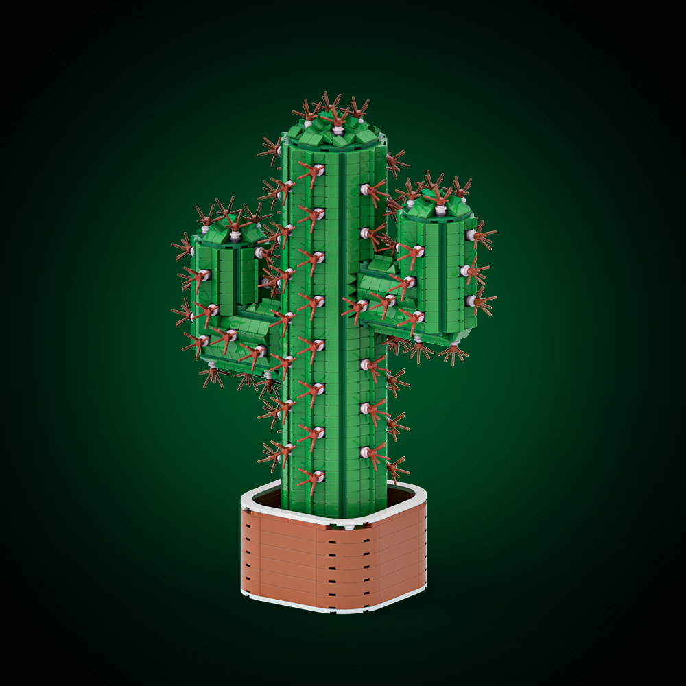 Gobricks  MOC The Giant Cactus - Diy Electronics Gifts reseña y precio
