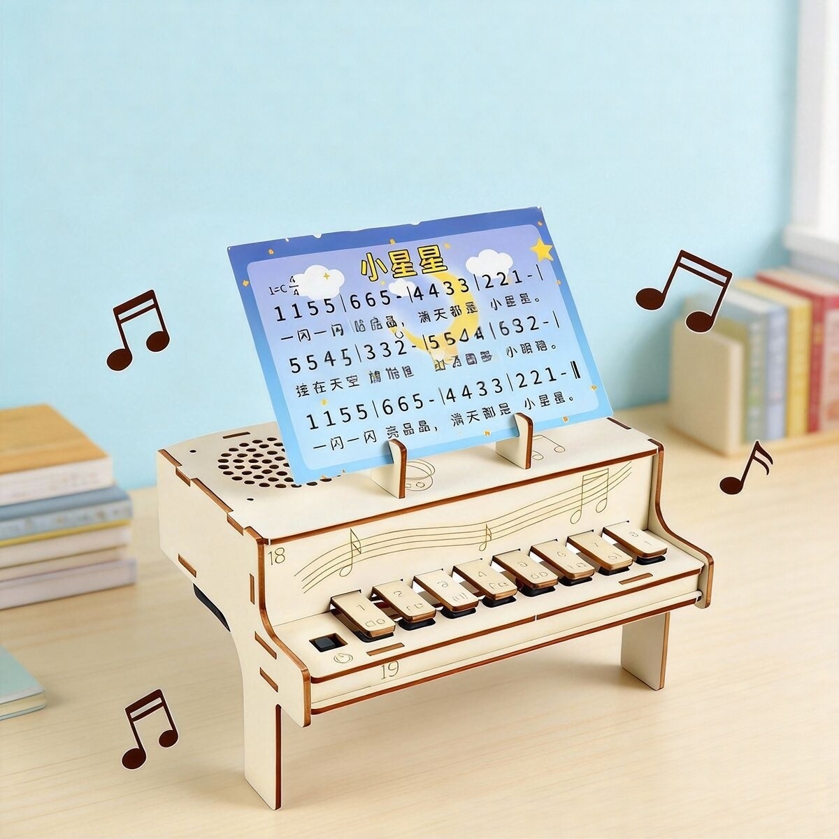 DIY Wooden Electronic Piano Mo - Diy Electronics For Kids reseña y precio
