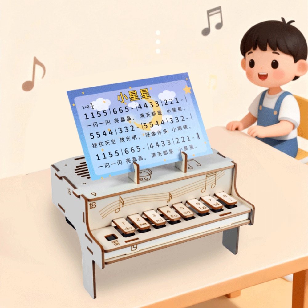 DIY Wooden Electronic Piano Mo - Diy Electronics For Kids reseña y precio