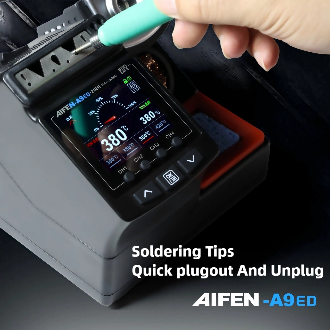 AIFEN A9ED Electronic Solderin - Diy Soldering Station No Electronics reseña y precio
