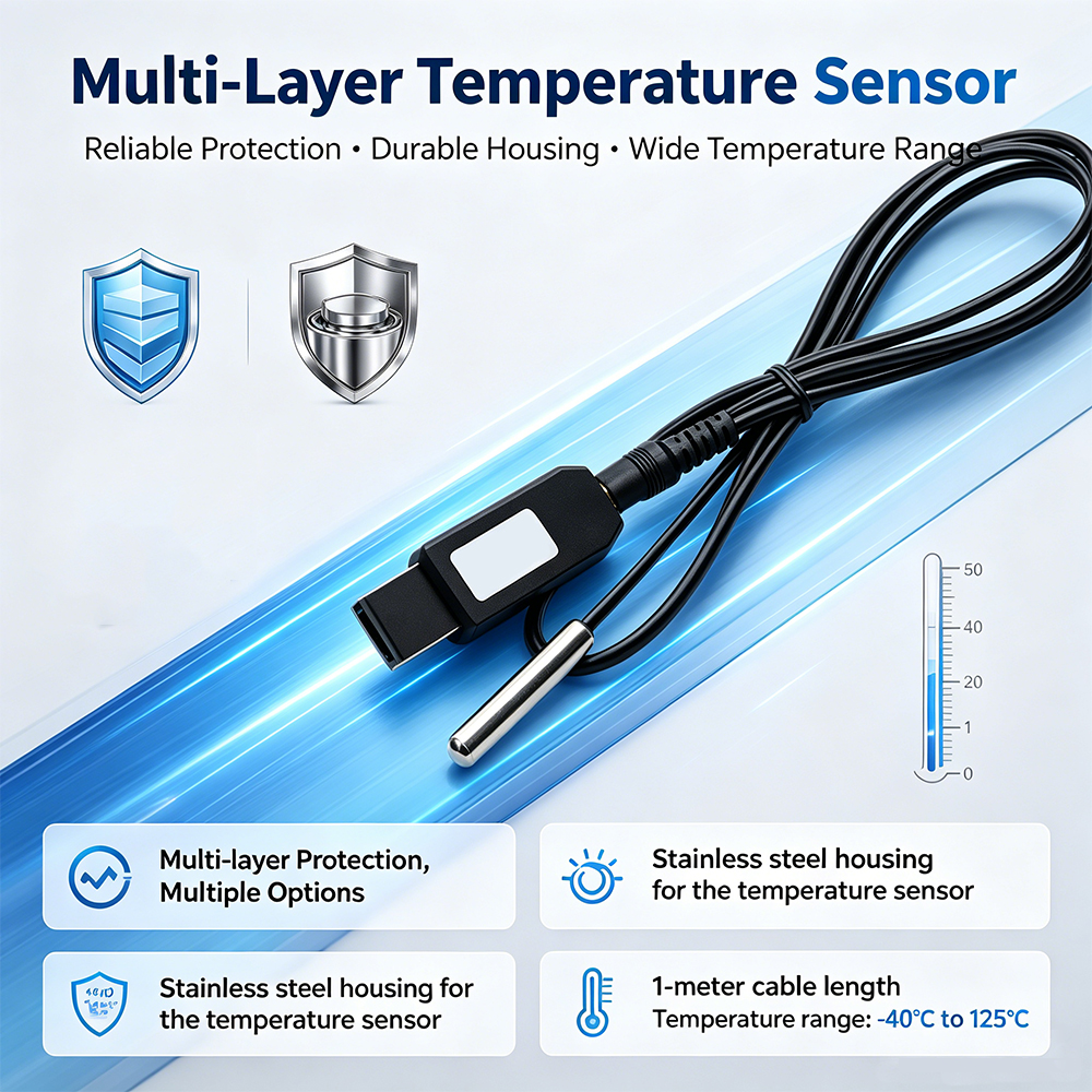 1PCS USB Temperature Sensor MO - Ds18B20 Temperature Sensor reseña y precio