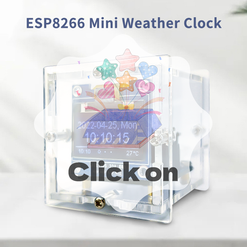 ESP8266 MINI Weather Clock WIF - Diy Soldering Station No Electronics reseña y precio