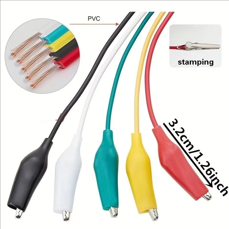 1Set / 10PCS Alligator Clips E - Crocodile Clip Set reseña y precio