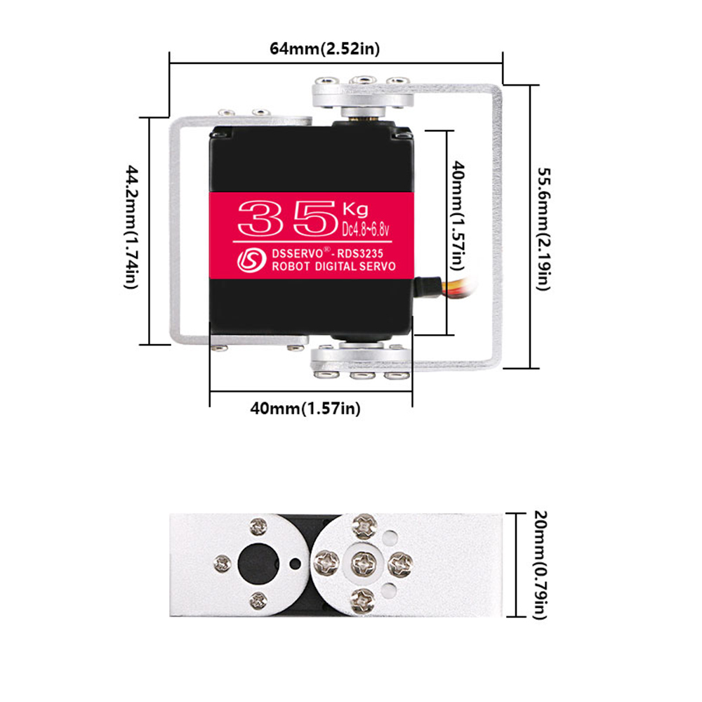 35KG Robot Digital Servo 4.8-6 - Servo Motor Sg90 reseña y precio