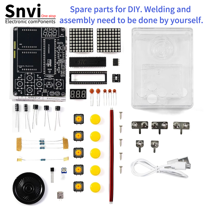 Snvi DIY Pixel Game Console Ki - Diy Electronics Kids reseña y precio