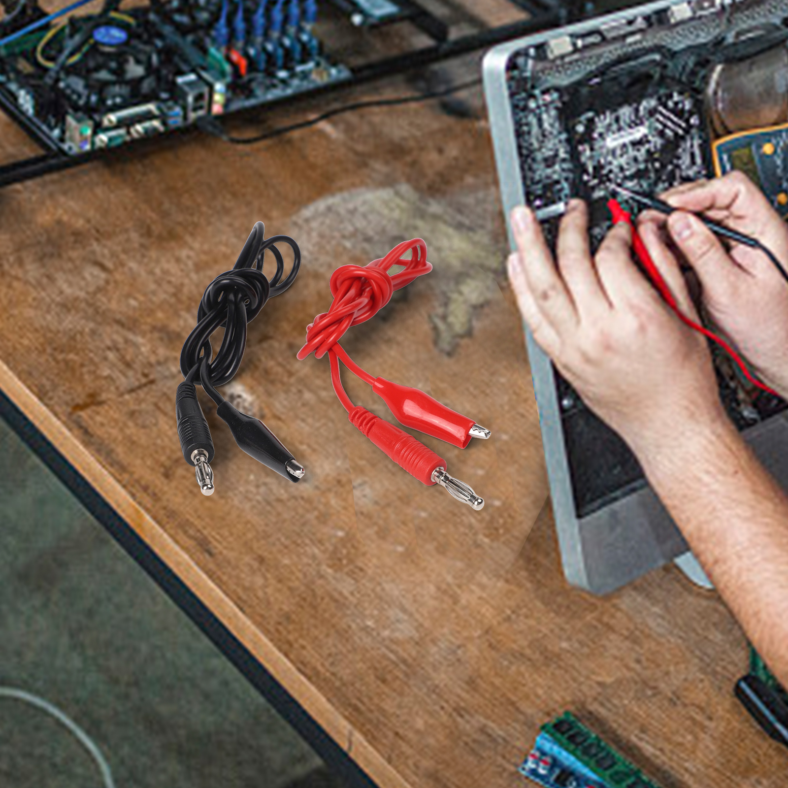 Quick Connections Red Black Te - Crocodile Clip Set reseña y precio