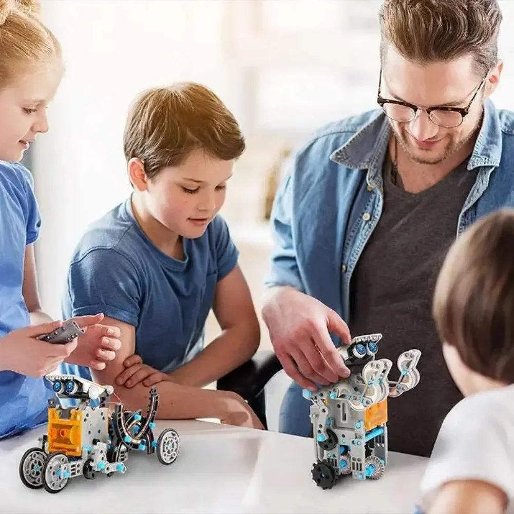 13 in 1 Solar Powered Robot Sc - Diy Electronics For Kids reseña y precio