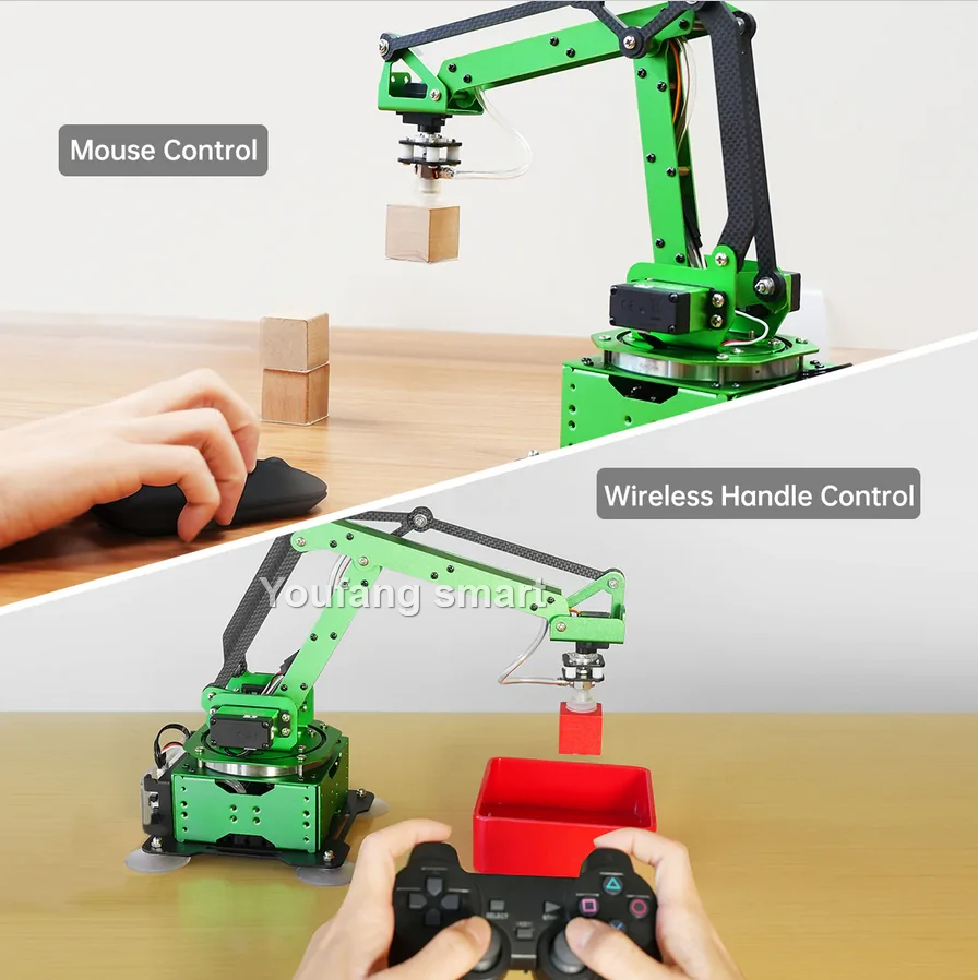 5 Axis Robot Arm with Guide Ra - Diy Robot Electronics Kit reseña y precio